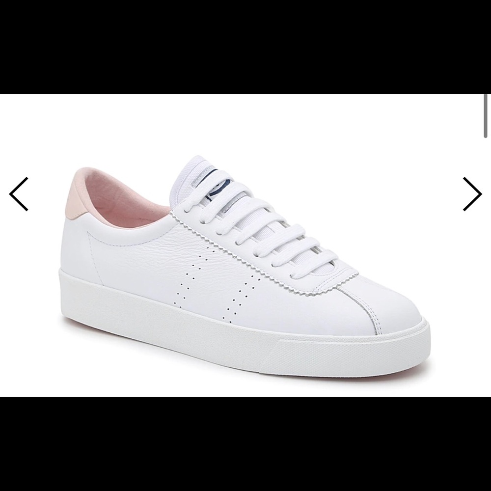 SUPERGA 2843 COMFLEAU WHITE BABY PINK - Brand New